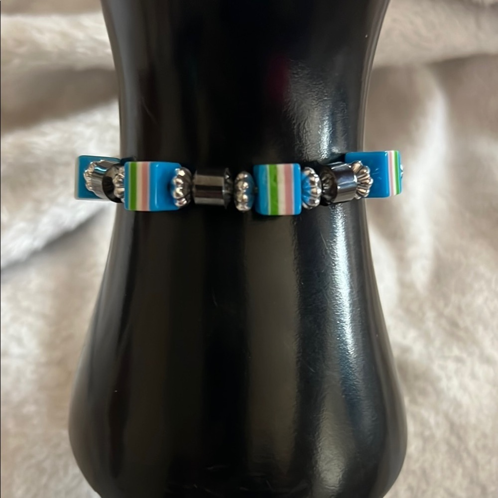 Colorful hematite Beaded Bracelet